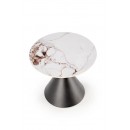 Стол журнальный HALMAR GORETTI S белый мрамор/черный